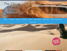 Tablet Screenshot of jaisalmerchiragdesertcamp.com